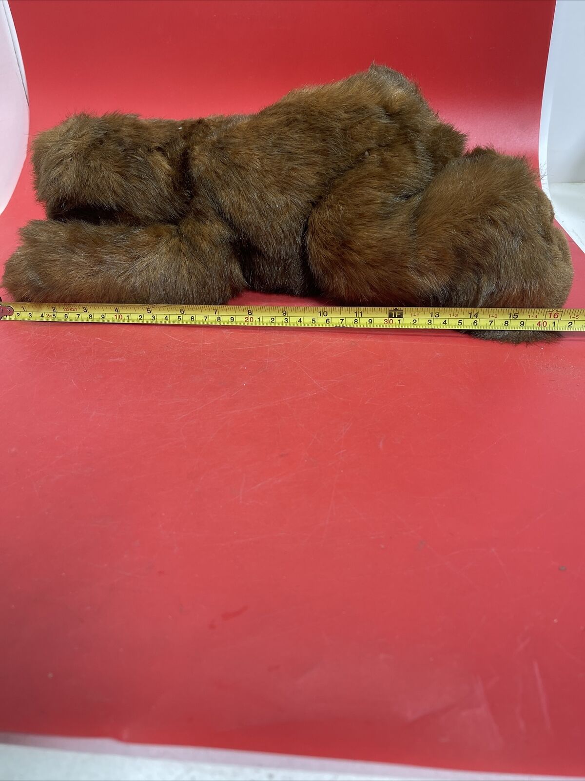 Vintage Russ Berrie Great Grizzly Bear Long Brown Fuzzy Soft Plush Toy