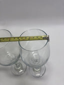 Tall Stemmed Wine Glass Set of 6 Clear Glass