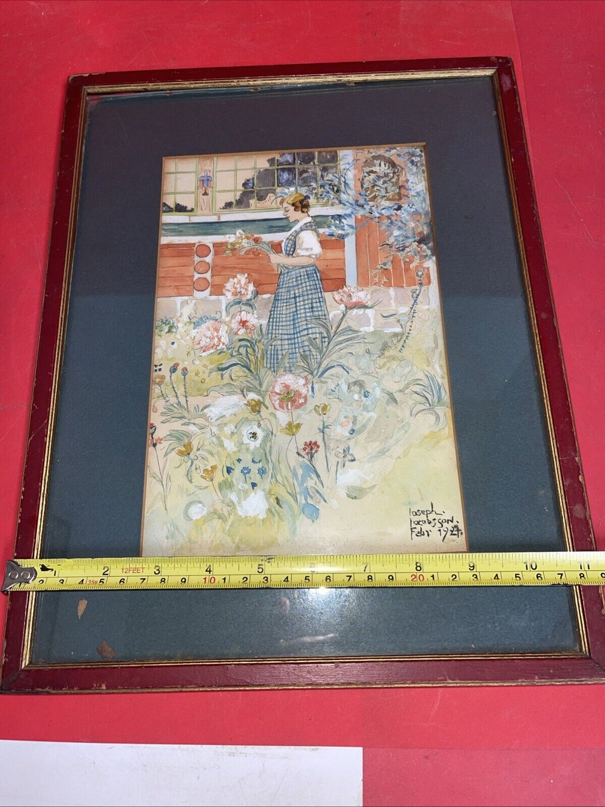 Vintage Laseph Locabsson painting February 1927