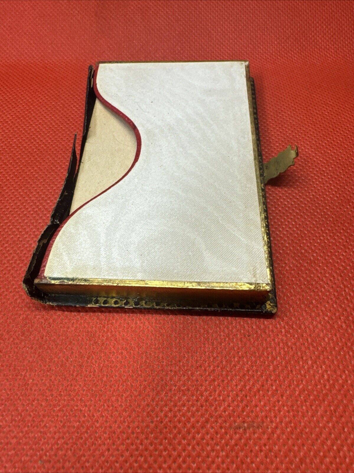 Antique Visiting Card Case with Inlay and Gilt Trim