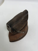 VINTAGE SAD IRON WITH COPPER BASE