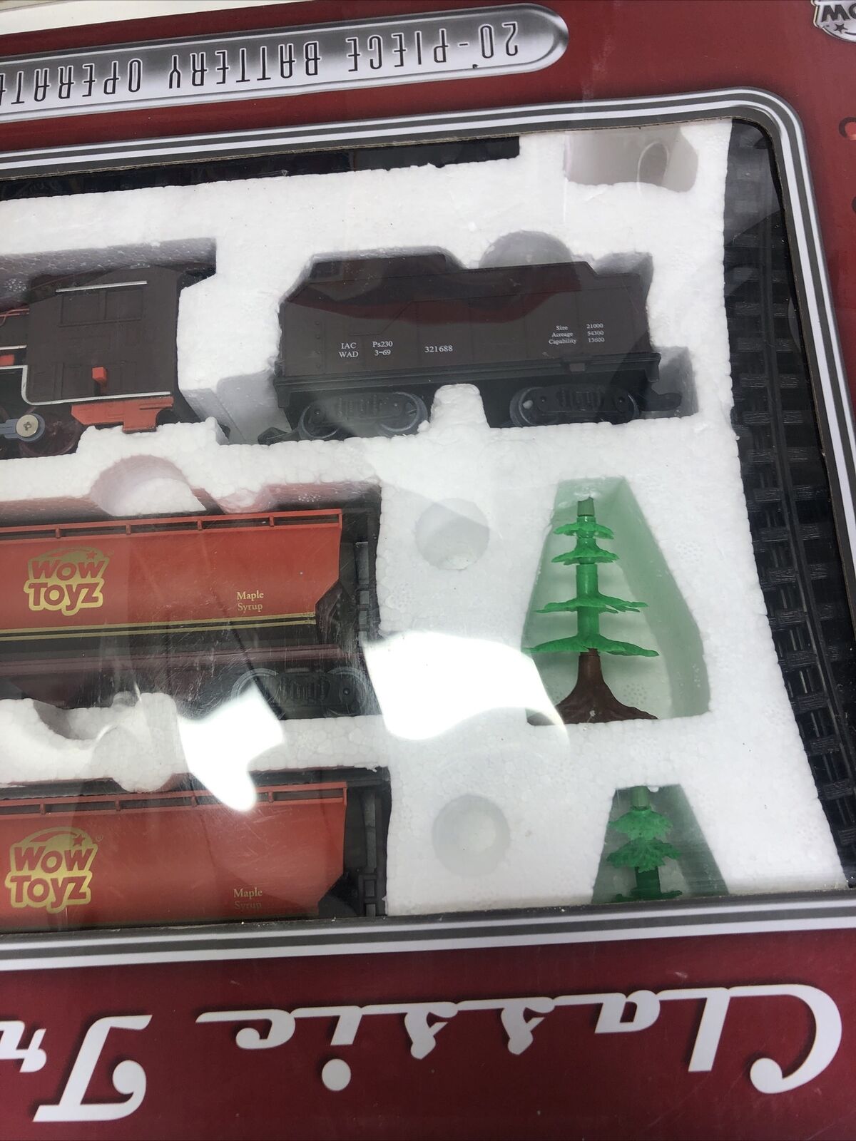 Set Of 2 Vintage New Bright Wintersville Express Wow Toyz Classic Train Set