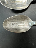 1939 NEW YORK WORLD'S FAIR Lot 4 souvenir spoons WM.ROGERS MFG CO SILVERPLATE