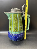 Vintage Pitcher Handled Stoneware Lidded Stein