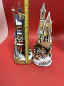 Christmas Church musical & lights new orig box vintage Set 2