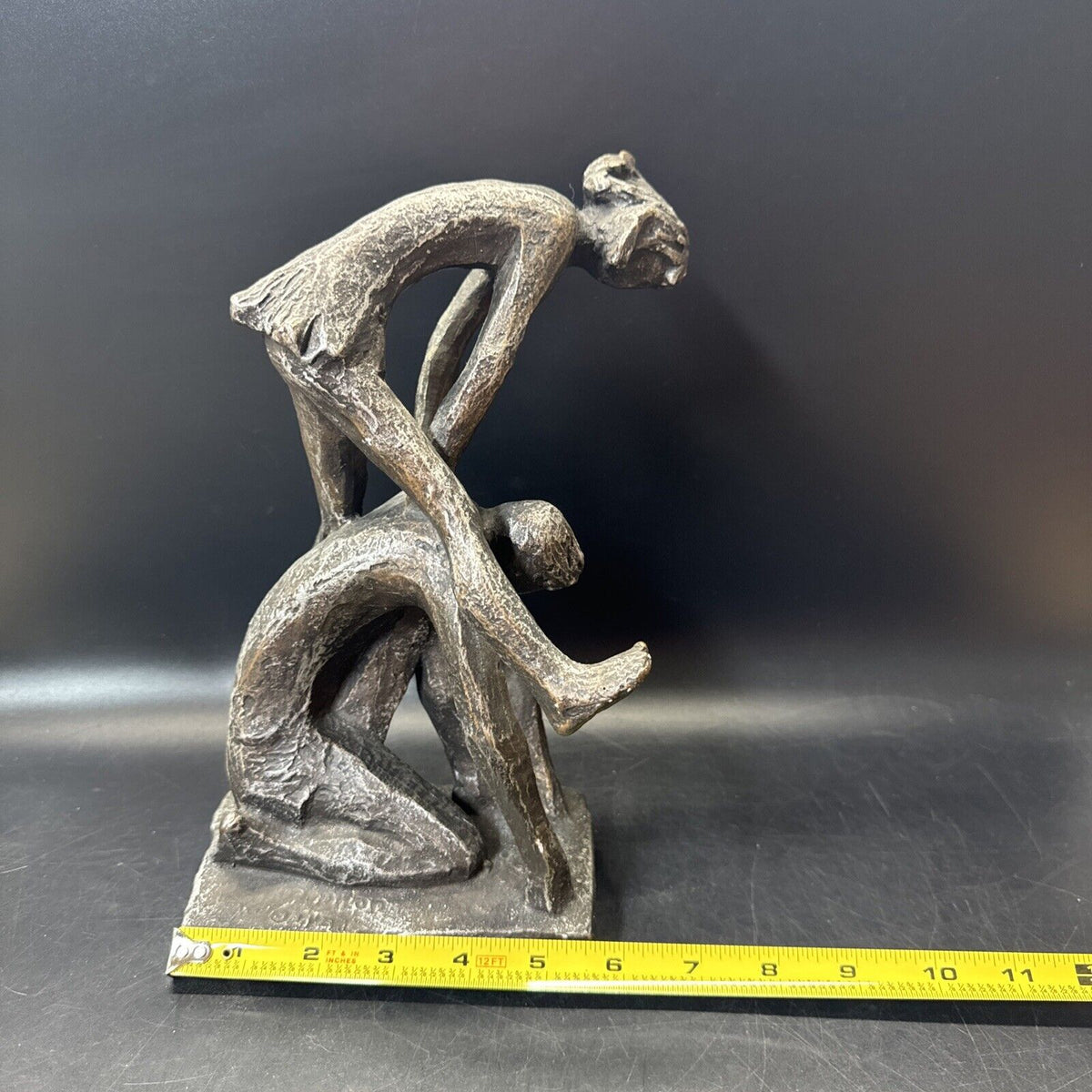 Vintage Austin Productions Chalk Ware Sculpture, Leapfrog