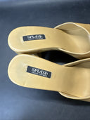 Splash Platform Chunky Wood Heel Sandals Size 8.5