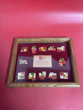 1984 Olympics Coca Cola Timeless Traditions pins In Frame