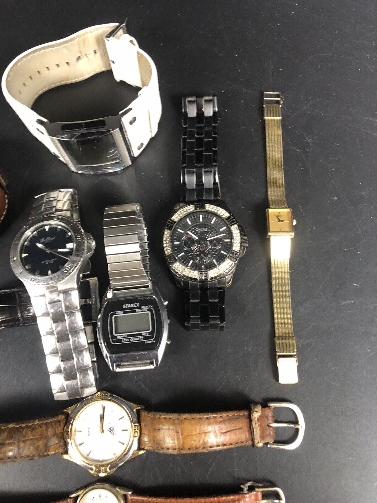 Lot of 9 Watches - Fossil, Seiko, Mercedes Benz… For PARTS