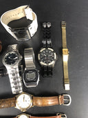 Lot of 9 Watches - Fossil, Seiko, Mercedes Benz… For PARTS