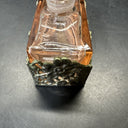 Vintage Art Nouveau Pink with Silver Lattice Ornate Perfume Bottle