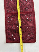 Handmade Indian/Pakistani Mirror Embroidery 3 slots Letter Holder Wall Hanging