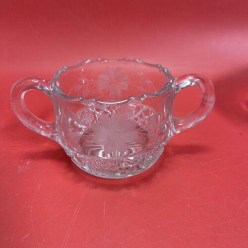 Vintage Crystal Candy Bowl, Sugar Bowl,Syrup Pitcher