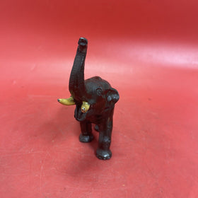 Antique hollow elephant figurine, original paint