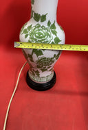 Vintage Boston Consignment Floral 28" Tall Electric Lamp