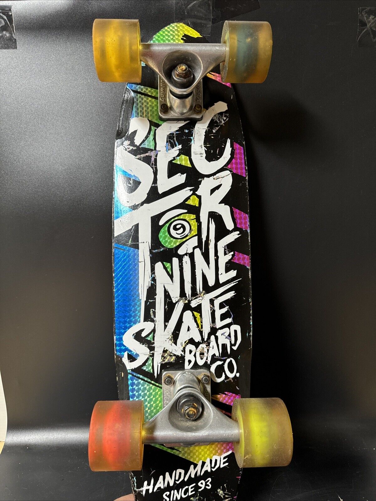 SECTOR 9 NINE Sections Longboard Skateboard with Gullwing Trucks & Sunset Wheels