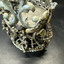 Kirks Folly Secret Of The Seven Angels Wishing Candle Holder Antique Silver-Tone
