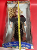 Victorian Seasons Genuine Porcelain Doll Vintage Brass Key Damage Box!