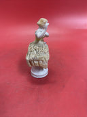 Vintage Lace Draped Lady Figurine
