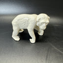 VINTAGE SMALL WHITE APE CHIMPANZEE MONKEY FIGURINE CZECHOSLOVAKIA ART POTTERY