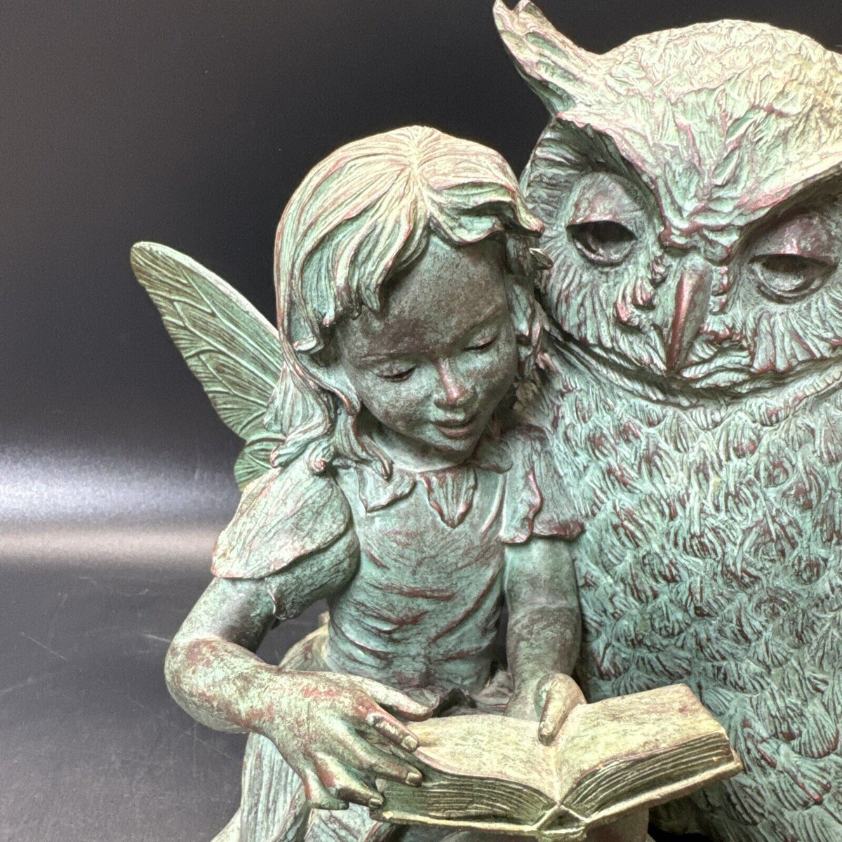 Under The Sun 2002 Statues 9" Fairy With Owl