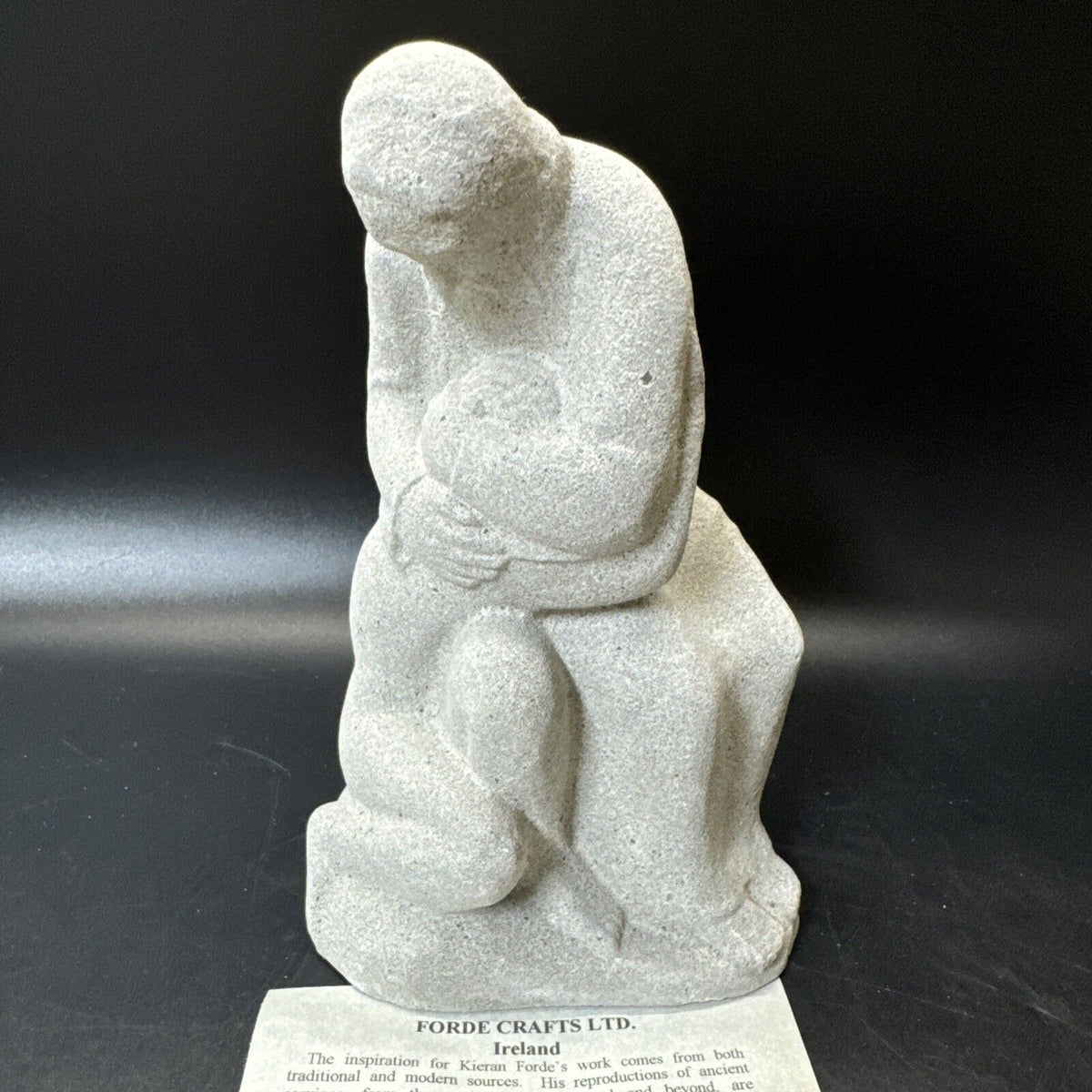 Forde Crafts Older Man Gives Comfort Sculpture Kilcullen Ireland