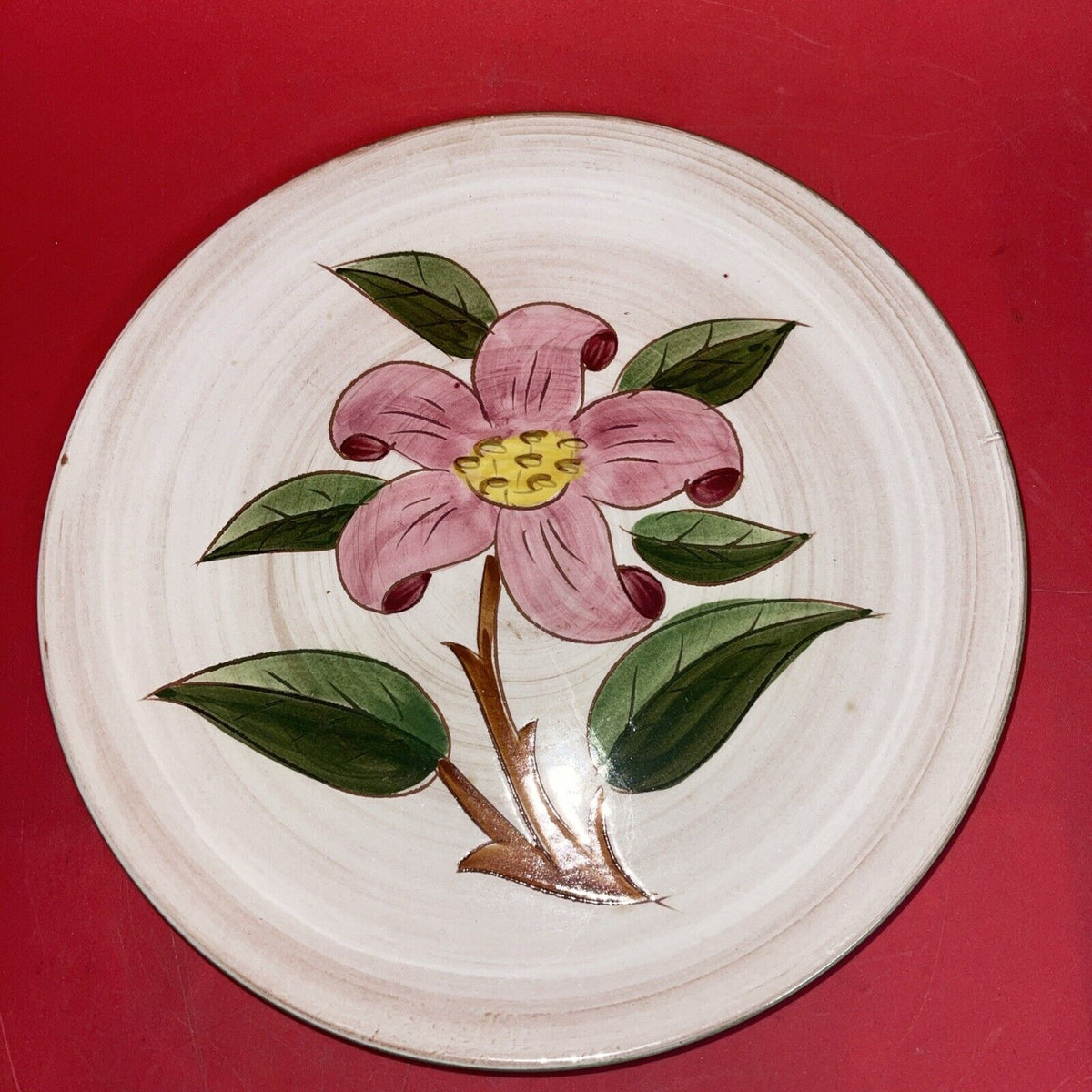 Stangl Pottery Prelude Lily Pattern 9 1/4" Round Floral Plates Set of 3