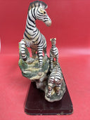 Endangered Species Collection Zebras Figurine