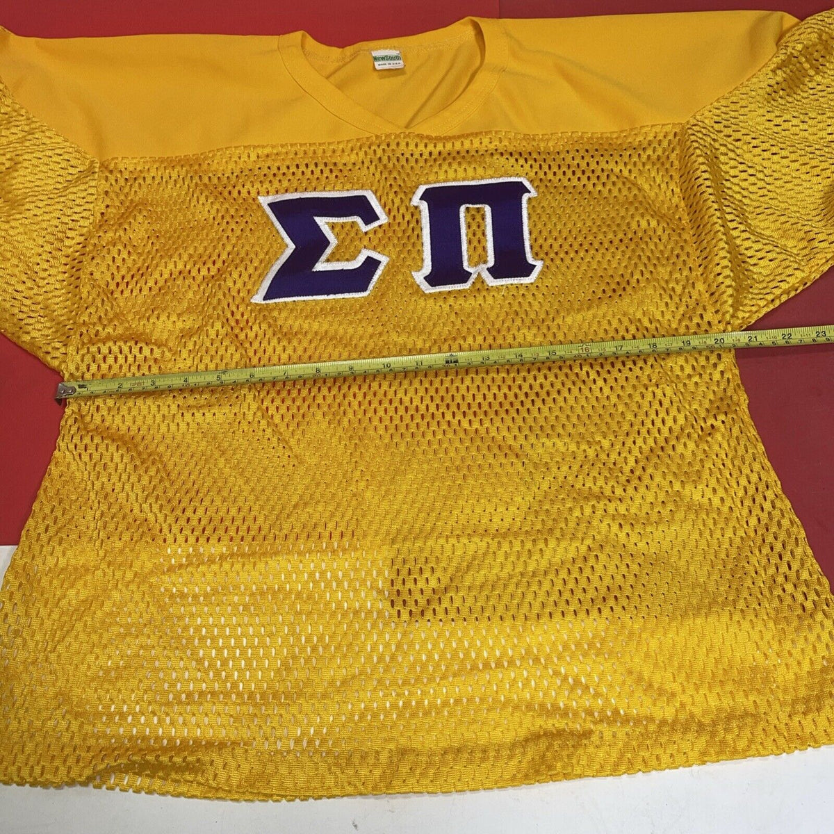 Sigma Pi Champion Short Sleeve T-Shirt with  Letters Size Large