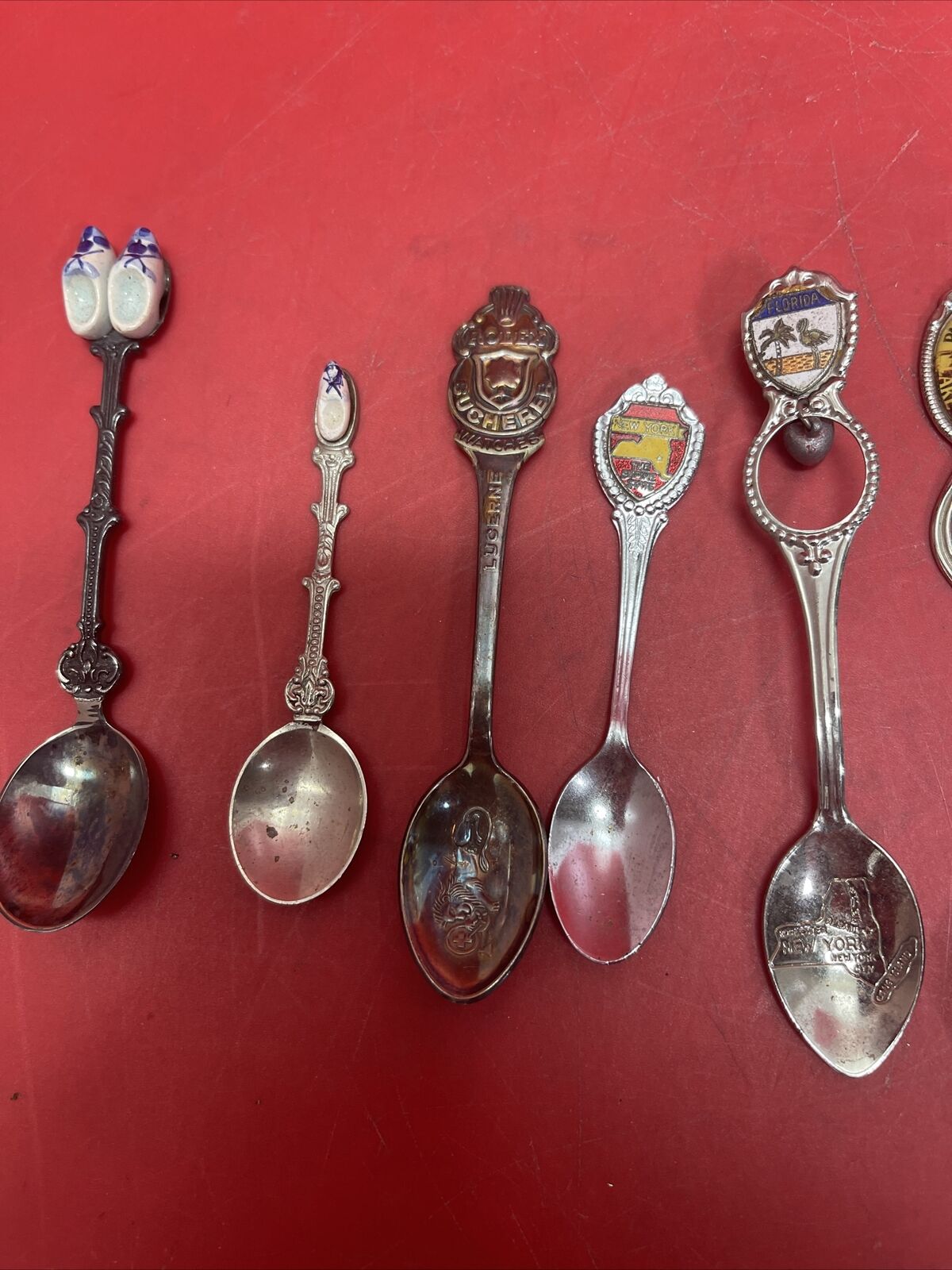 Vintage Mixed Lot 20 Travel Souvenir Collector  Spoons Preowned Varied # 2