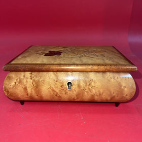 Reuge Musical Inlaid Wood Jewelry Box Sorrento  Waltz of the Flowers No Key