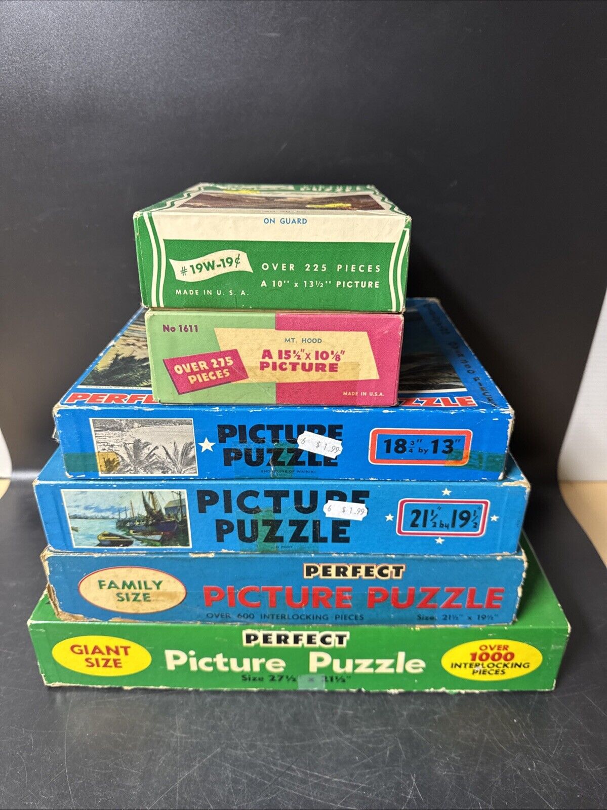 VINTAGE PERFECT PICTURE PUZZLE/ Lot Of 6 Used *7