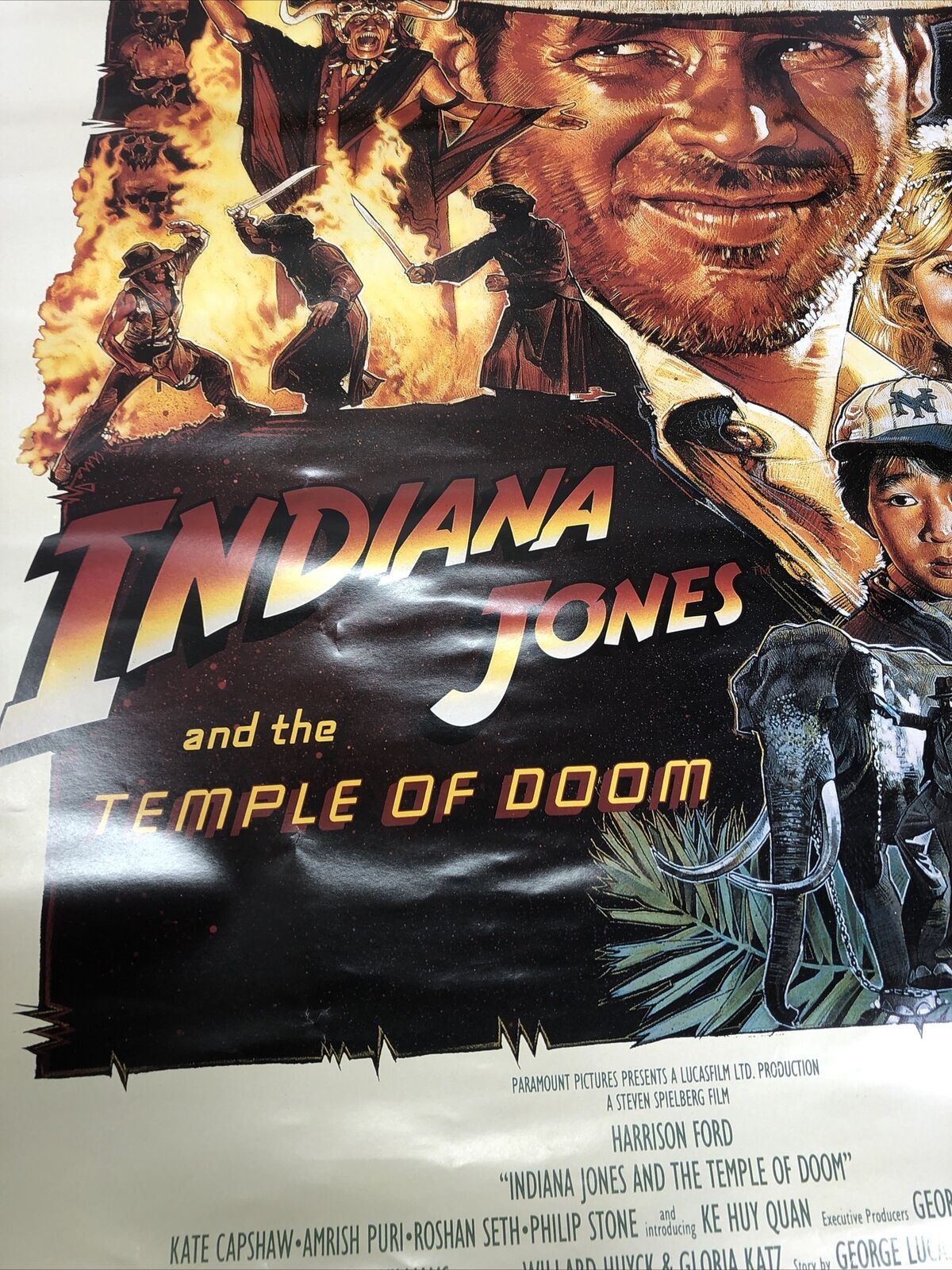 Indiana Jones and the Temple of Doom Art POSTER PRINT 36x24”