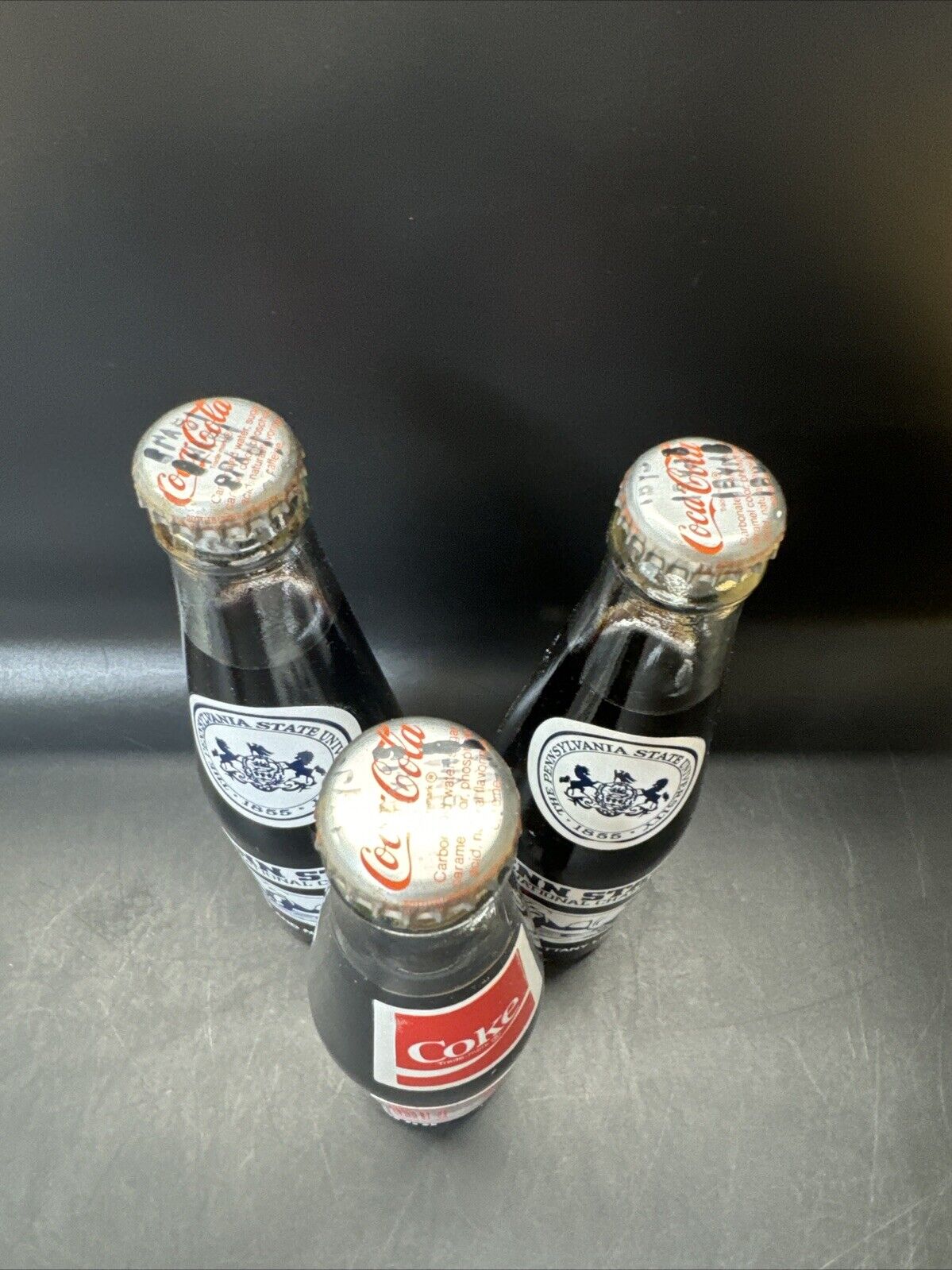 Coca Cola Bottle 1982 Penn State National Champions NOT CONSUMABLE/ Lot Of 3