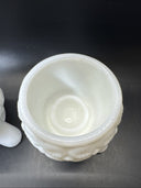Vintage Kemple Milk Glass Candle Stick Holders 3in