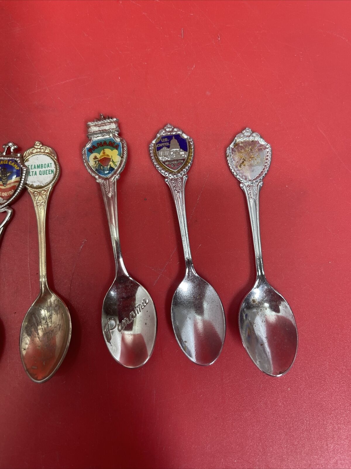 Vintage Mixed Lot 20 Travel Souvenir Collector  Spoons Preowned Varied # 2