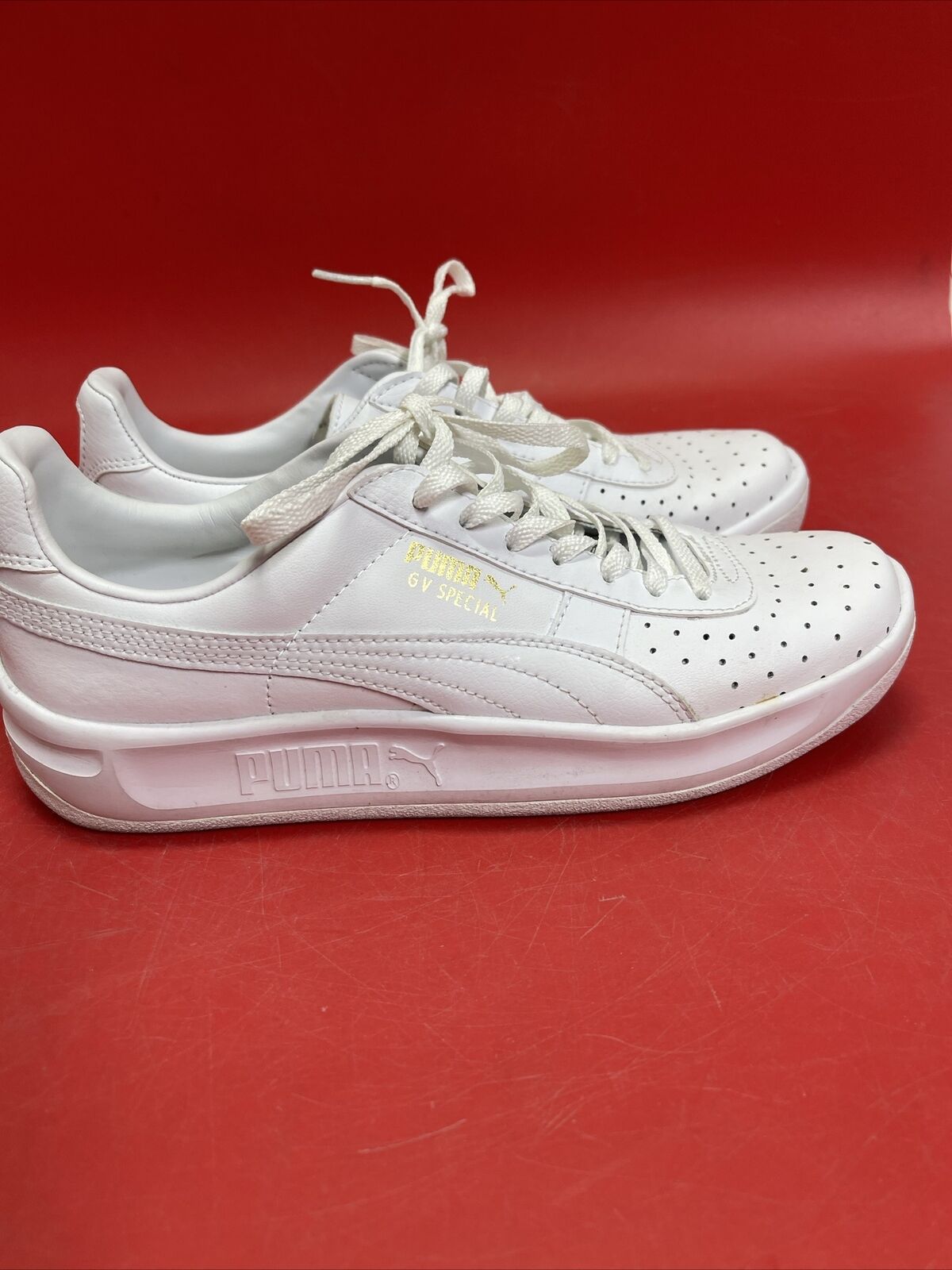 MENS PUMA GV SPECIAL 344765 08 WHITE 5.5