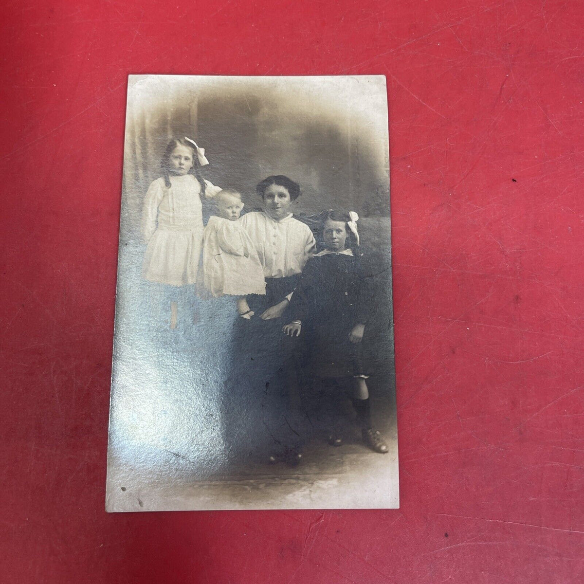 9 Children Photos Antique Victorian
