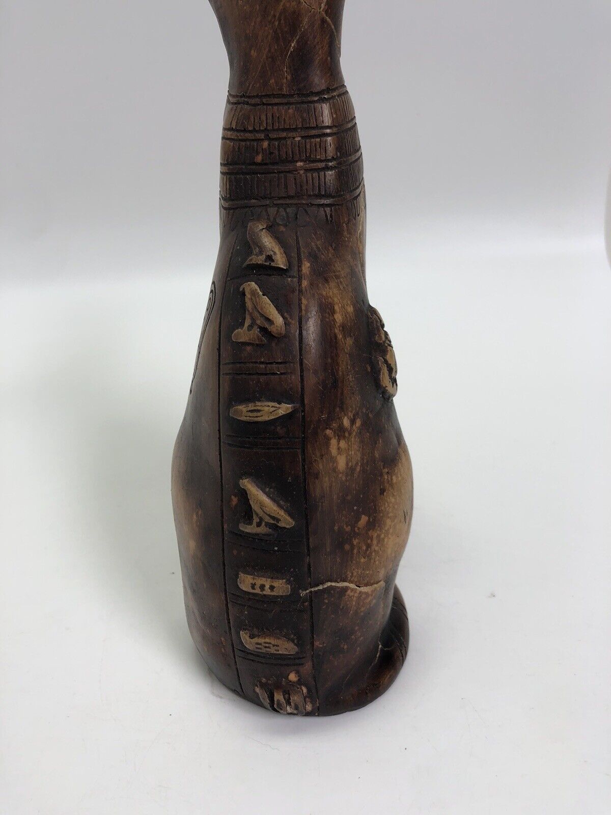 EXCEPTIONAL "BASTET" THE EGYPTIAN CAT GODDESS OF PROTECTION W/SCARAB & WINGS