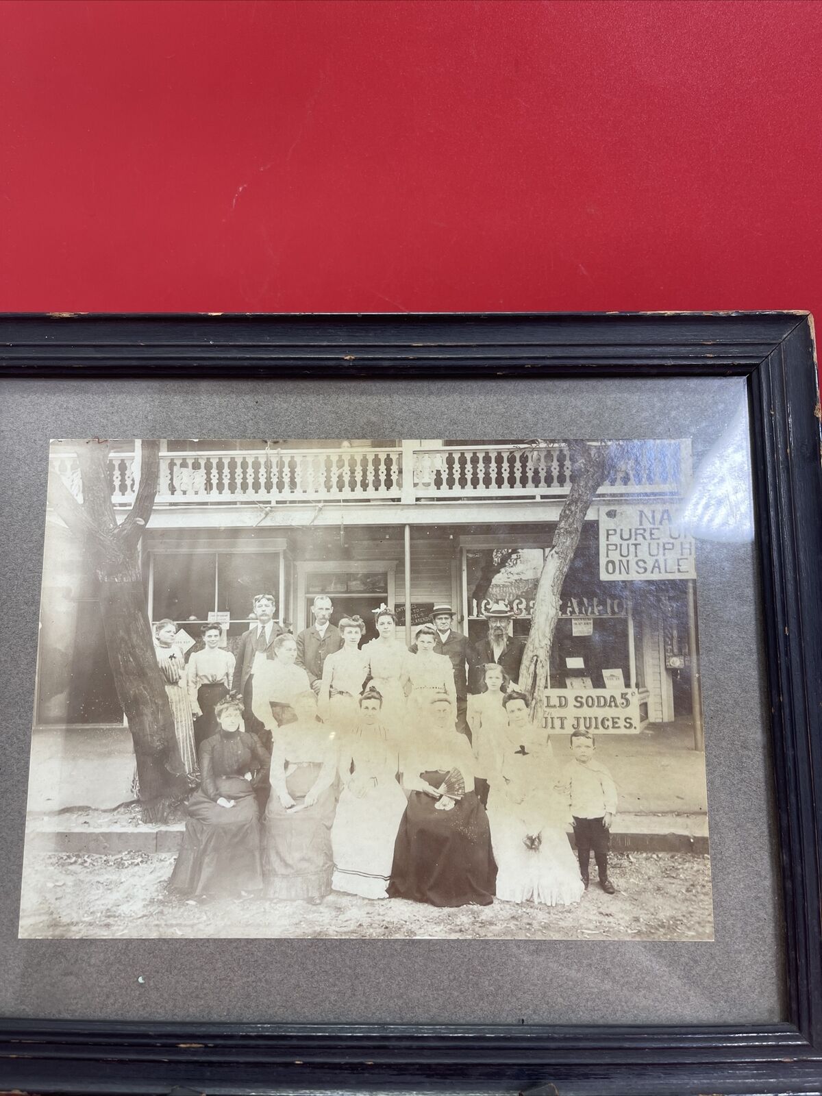 Antique family photographs.black and white.