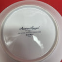 American Limoges Salem Heritage Col. Bridal Bouquet Saucers Platinum Rim Set12
