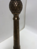 ANTIQUE COLUMN REPOUSSE CANDLE STICK HOLDER