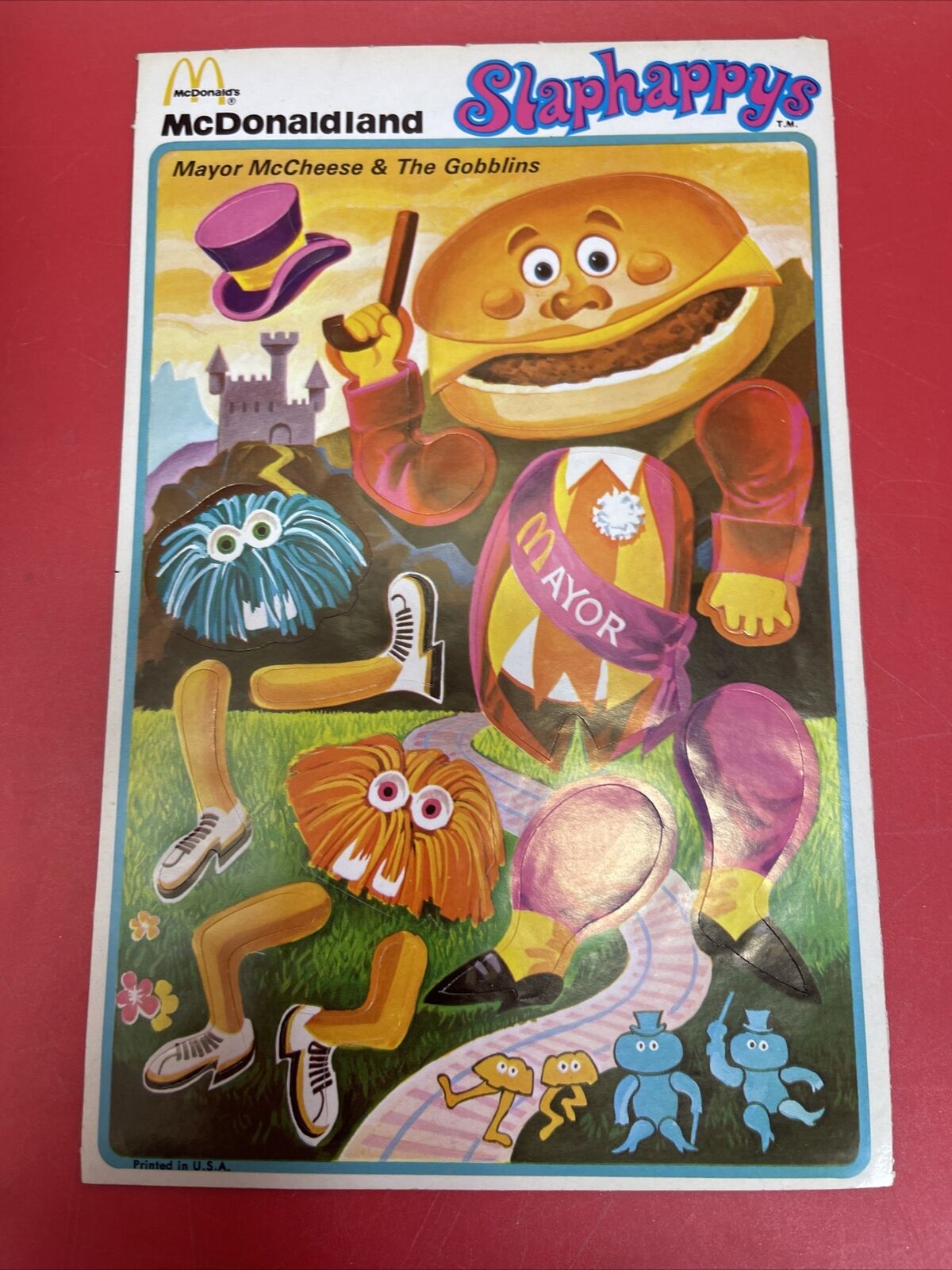 McDonalds Ronald McDonald French Fry Thatch decals stickers  Lot 4