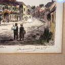  La Maison De Theodore Rousseau Barbizon Pen and ink Framed Picture signed