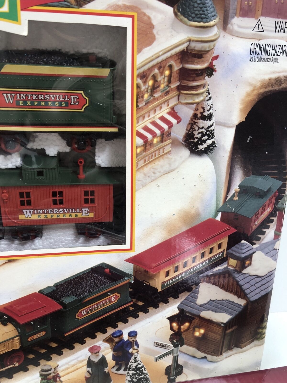 Set Of 2 Vintage New Bright Wintersville Express Wow Toyz Classic Train Set