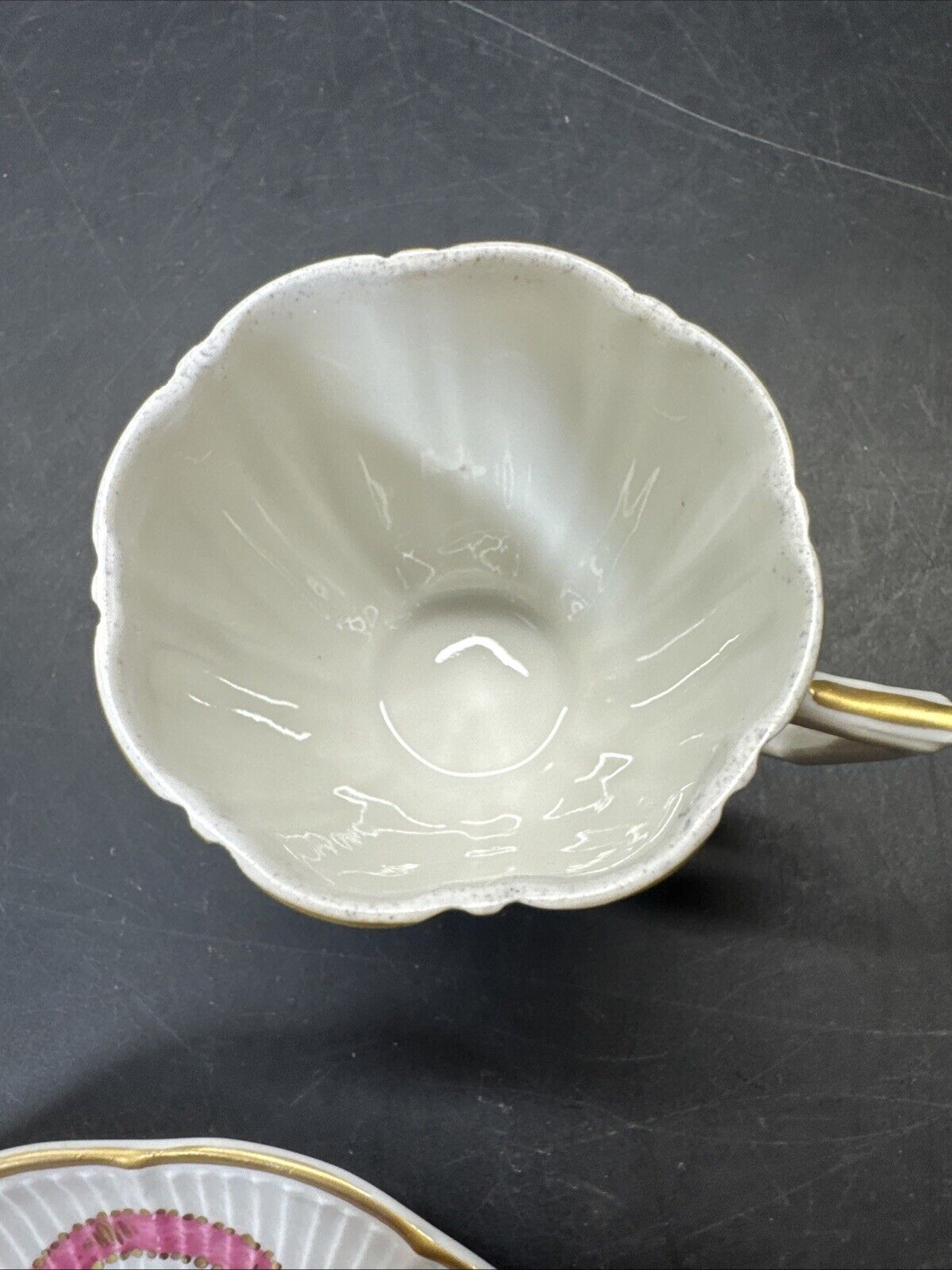Vintage Porcelaine de Paris France Mini Cup & Saucer - Floral