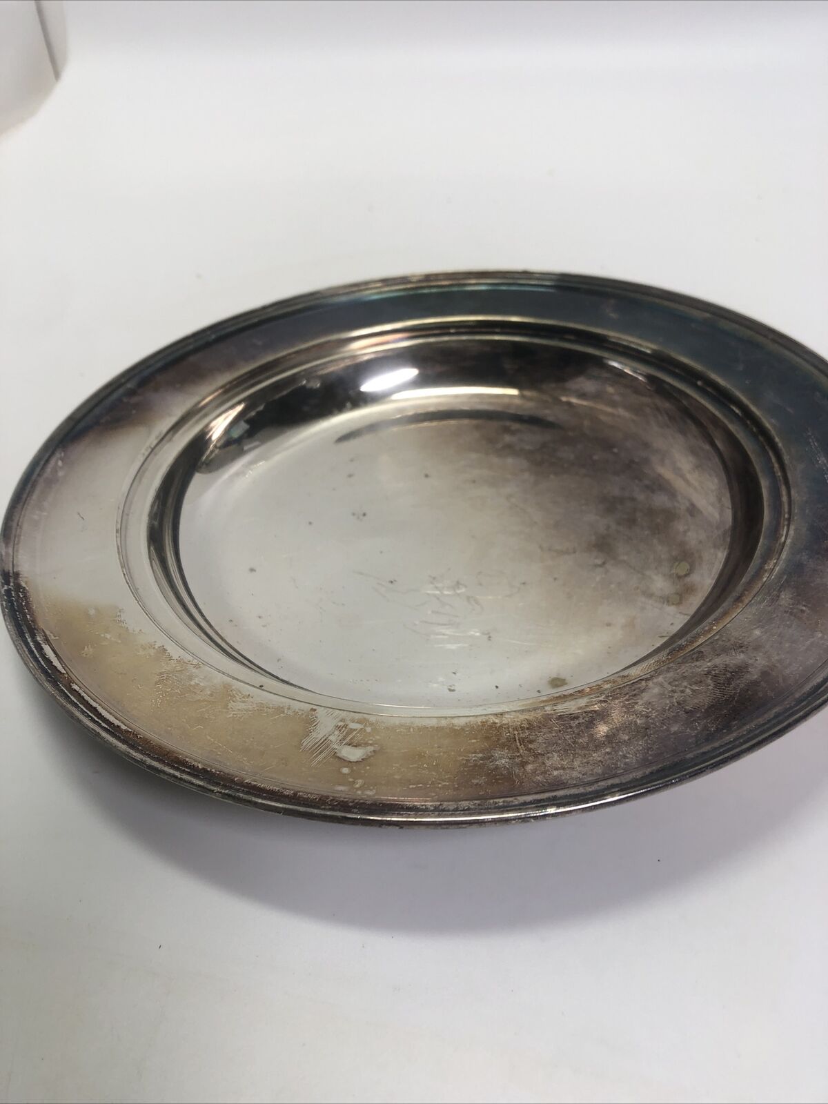Silver Plate Serving Dish with Makers