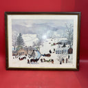 Vintage Art Print Grandma Moses 1951 A Frosty Day Art In America