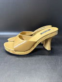 Splash Platform Chunky Wood Heel Sandals Size 8.5