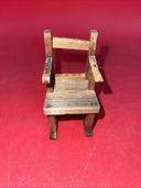 OLD VINTAGE ANTIQUE  WOODEN DOLL HOUSE HANDMADE  CHAIRS 🪑 LOT 3 & TABLE